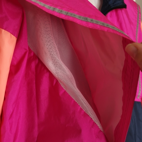 Vintage ASICS Tri-colour windbreaker, Retro ,  Neon - Picture 9 of 10